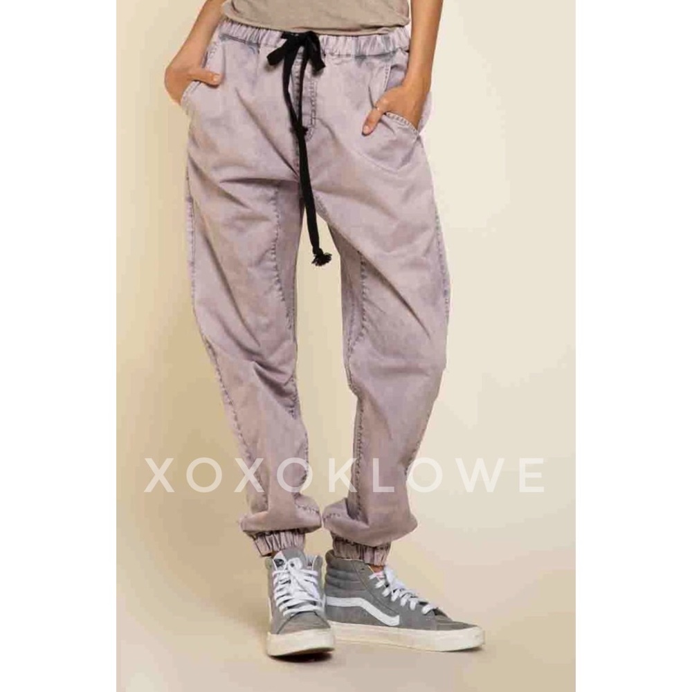 POL Lavender Tapered Leg Joggers Relaxed Fit